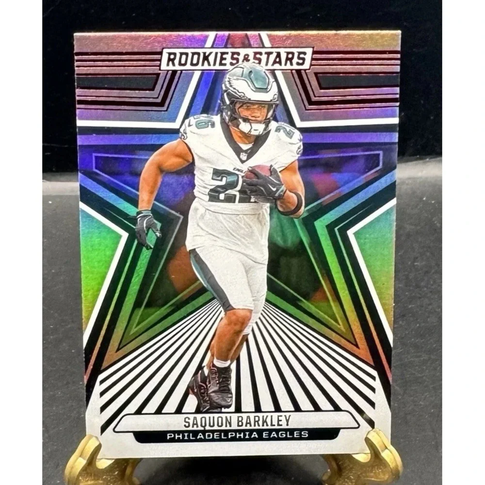 2024‎ Rookies & Stars Saquon Barkley Base Longevity Silver Holo